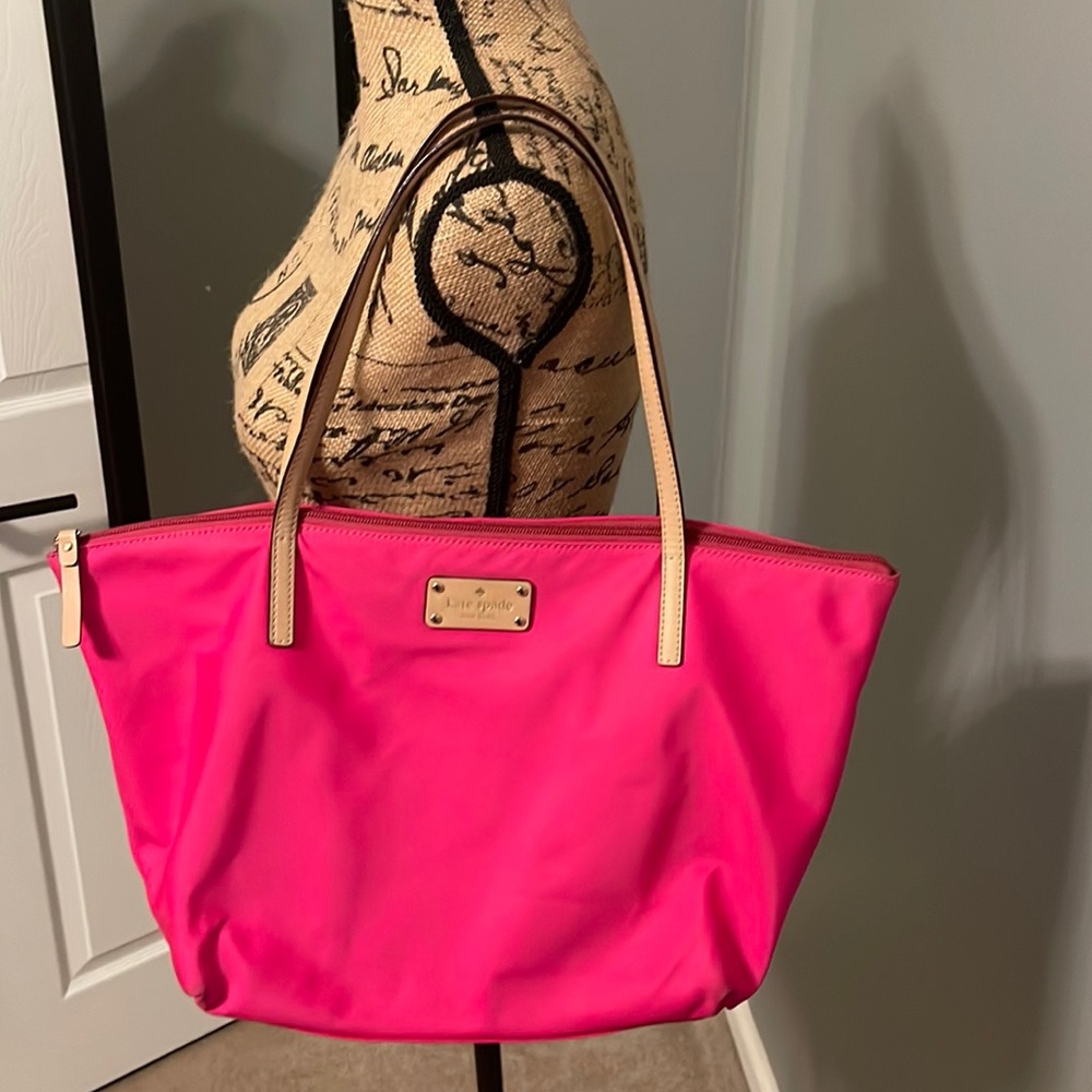 ♠️ Kate Spade Hot Pink Nylon Tote Bag ♠️